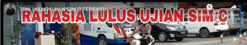 Contoh Ujian Praktek SIM C (Irfan Assyamsi)