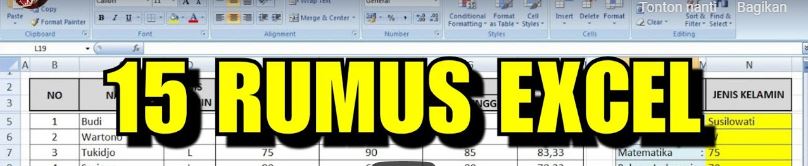 15 Rumus Excel untuk TES Admin Kantor (Felly Tutorial)