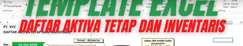 TEMPLATE EXCEL - Penyusutan Aktiva Tetap dan Inventaris (Yudha Tama)